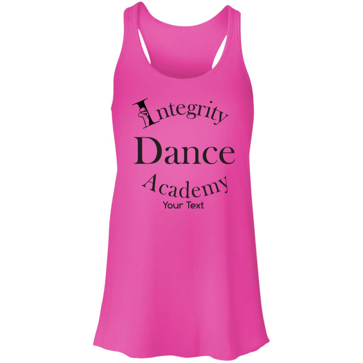 Integrity Dance Academy Personalized Flowy Racerback Tank