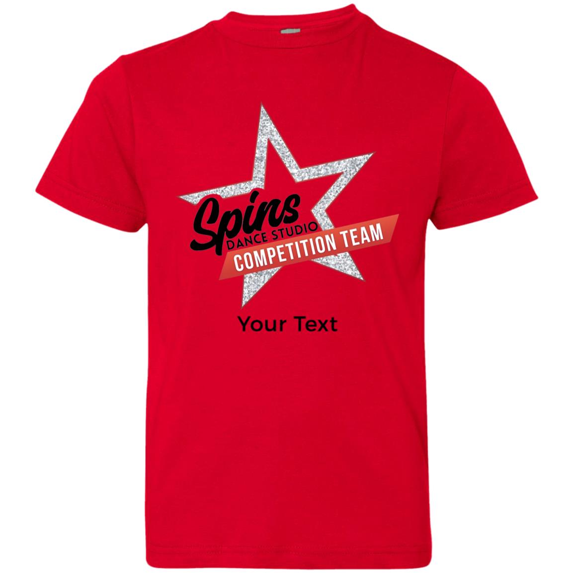 Spins Comp Team Personalized Youth Jersey T-Shirt