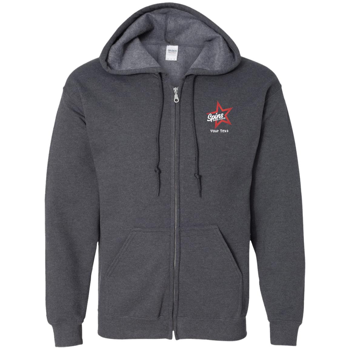 Spins Zip Up Hooded Sweatshirt - With Personalization