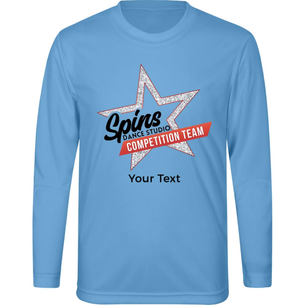 Spins Comp Team Personalized Youth Zone Long Sleeve Tee