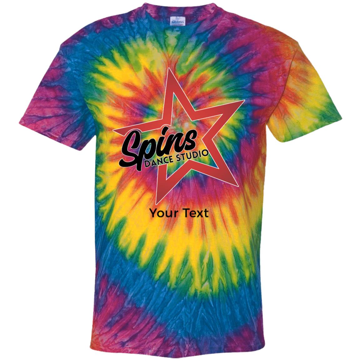 Spins Personalized Youth Tie Dye T-Shirt