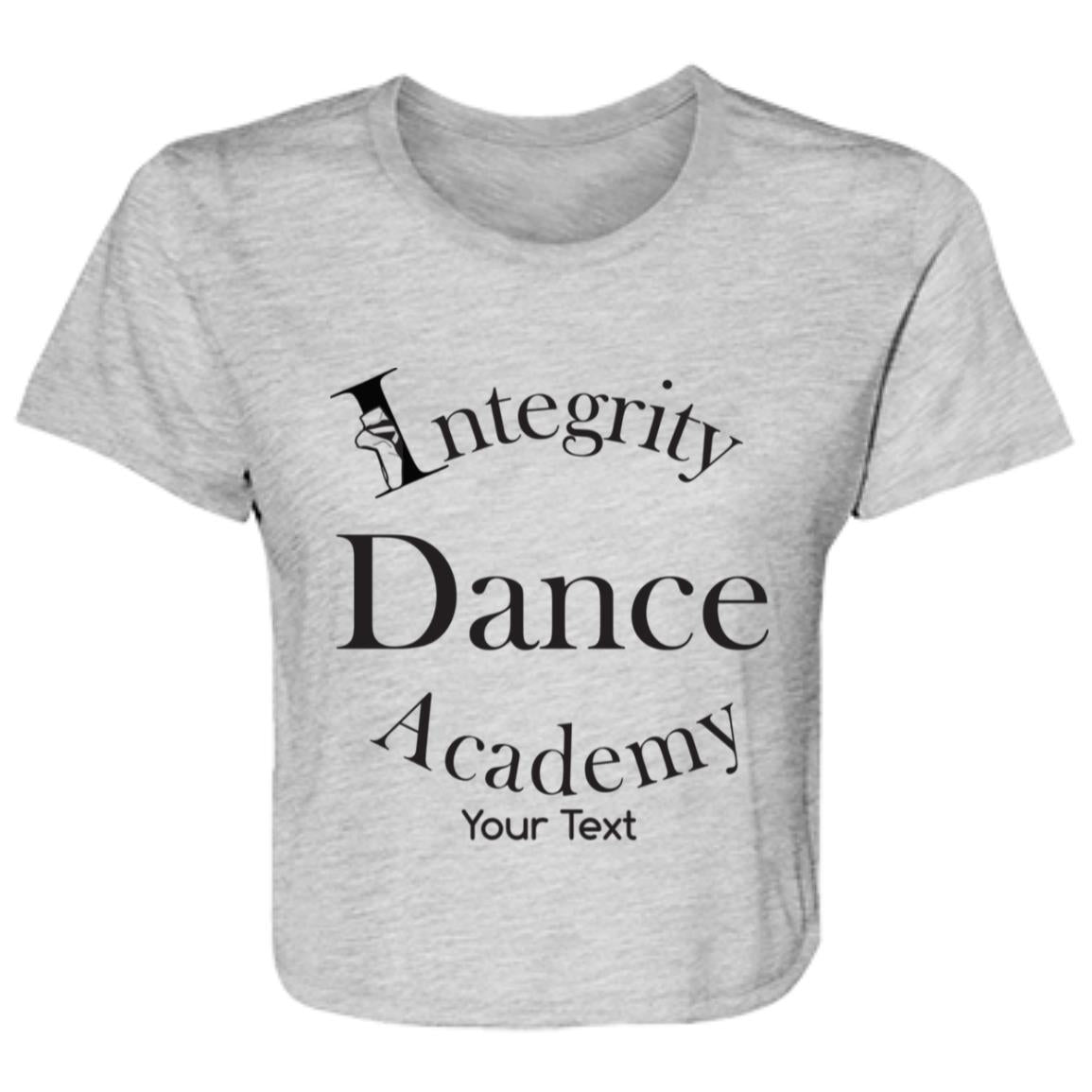 Integrity Dance Academy Personalized Flowy Cropped Tee