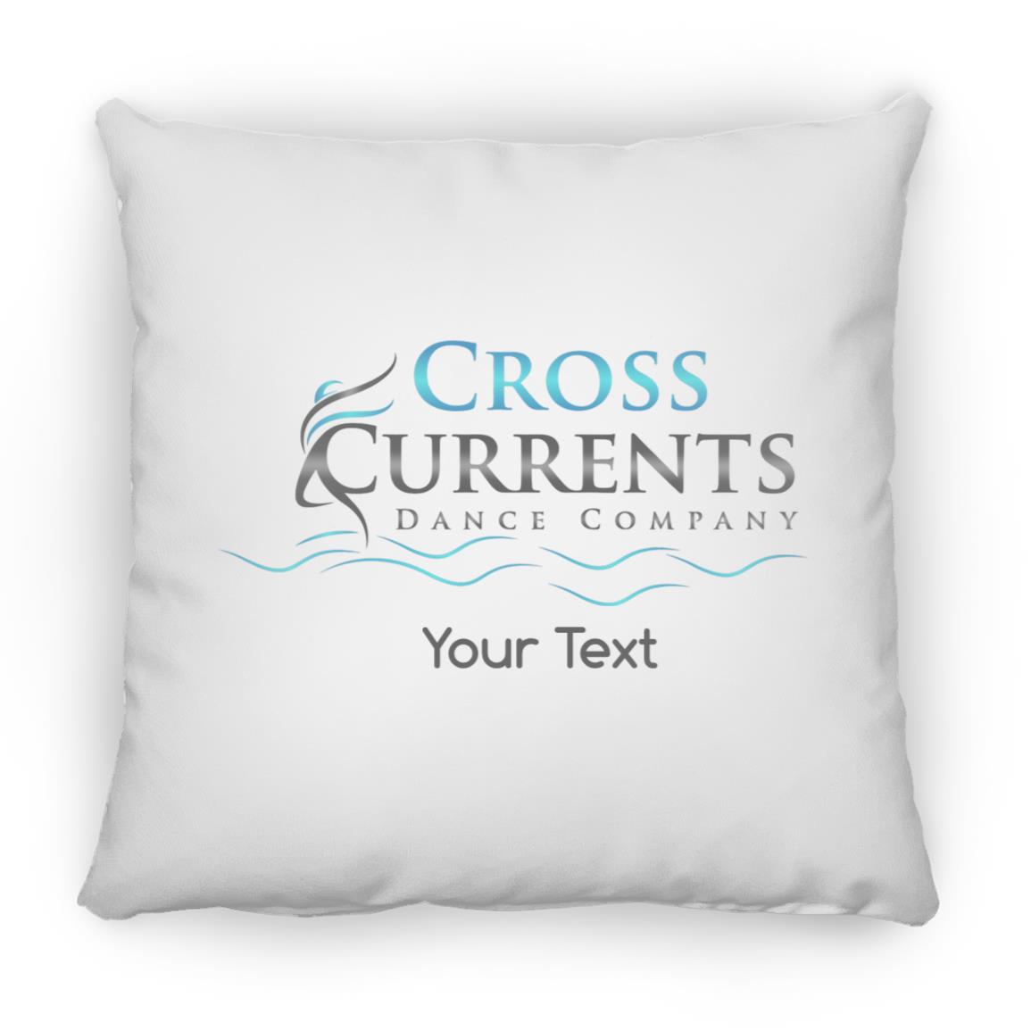 Cross Currents Personalized Small Square Pillow