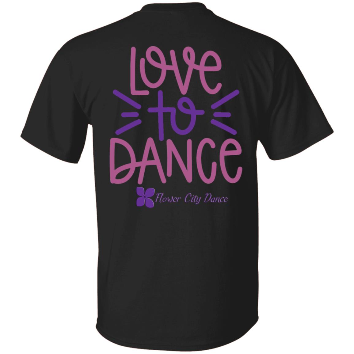 FCD Love To Dance SVG Cut File 100% Cotton T-Shirt