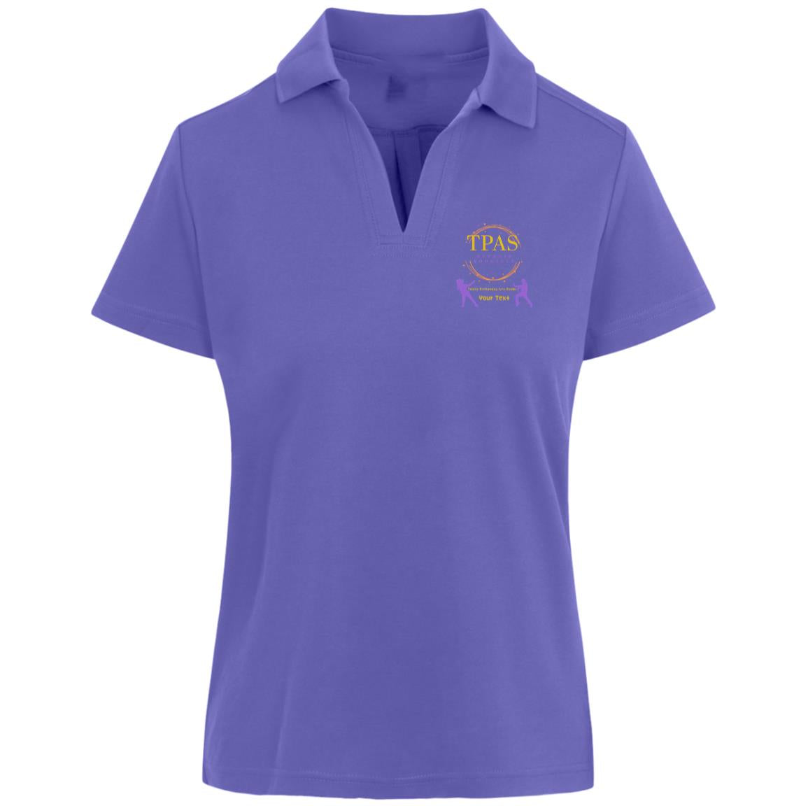 TPAS CrownLux Womens Plaited Polo