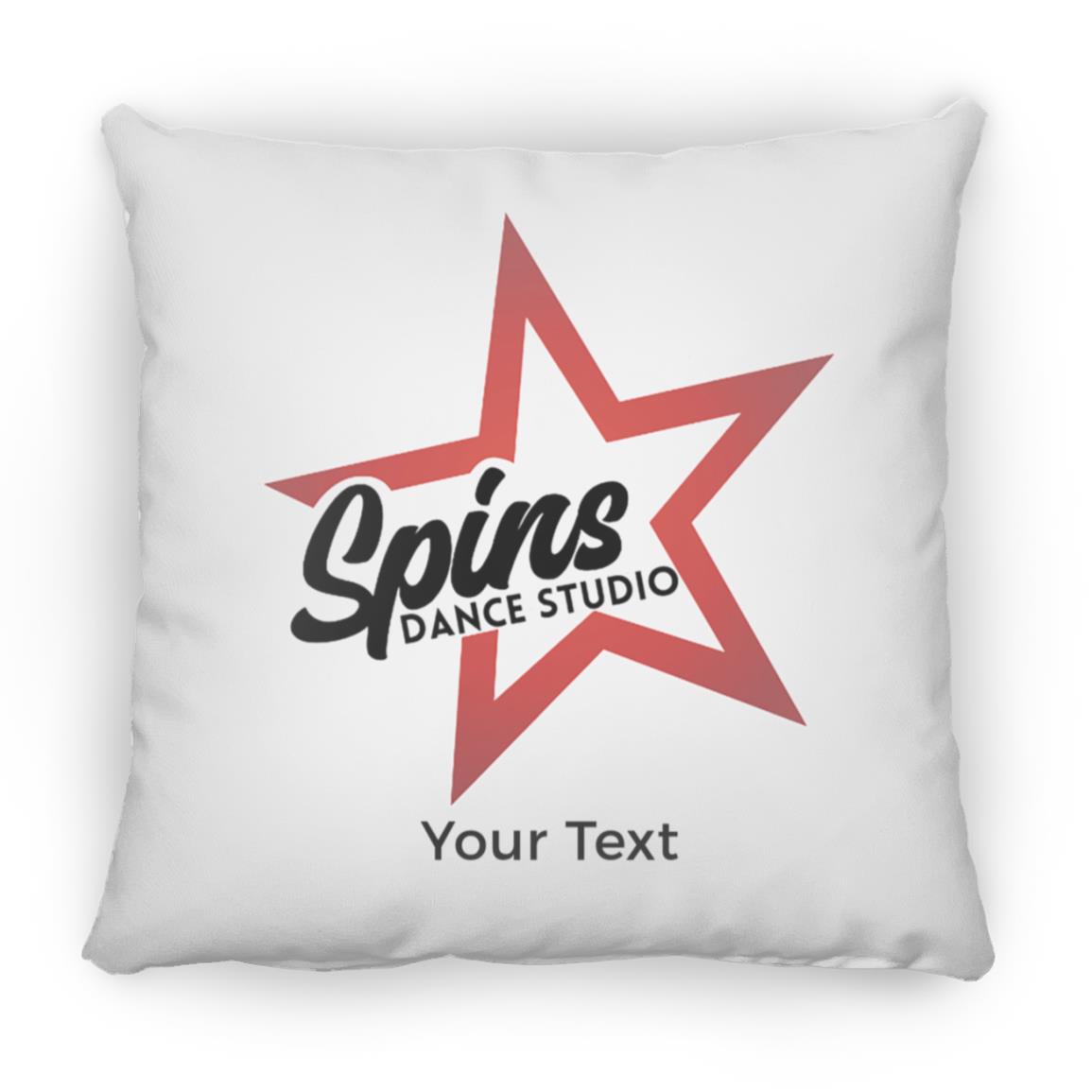 Spins Personalized Medium Square Pillow