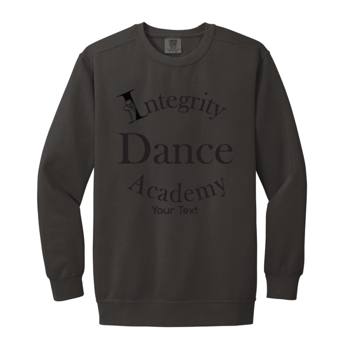 Integrity Dance Academy Personalized Garment-Dyed Adult Crewneck Sweatshirt