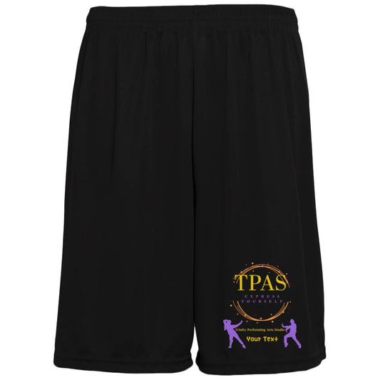 TPAS Moisture-Wicking Pocketed 9 inch Inseam Training Shorts