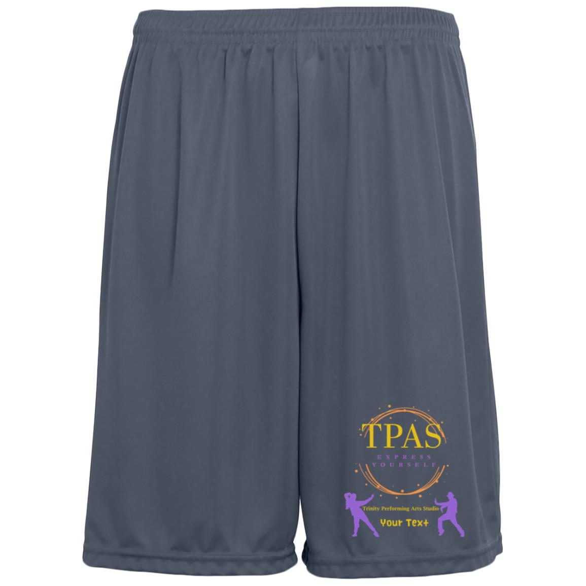 TPAS Moisture-Wicking Pocketed 9 inch Inseam Training Shorts