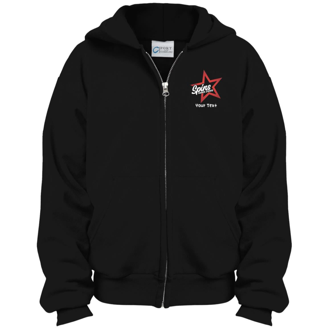 Spins Youth Full Zip Hoodie - With Personalization