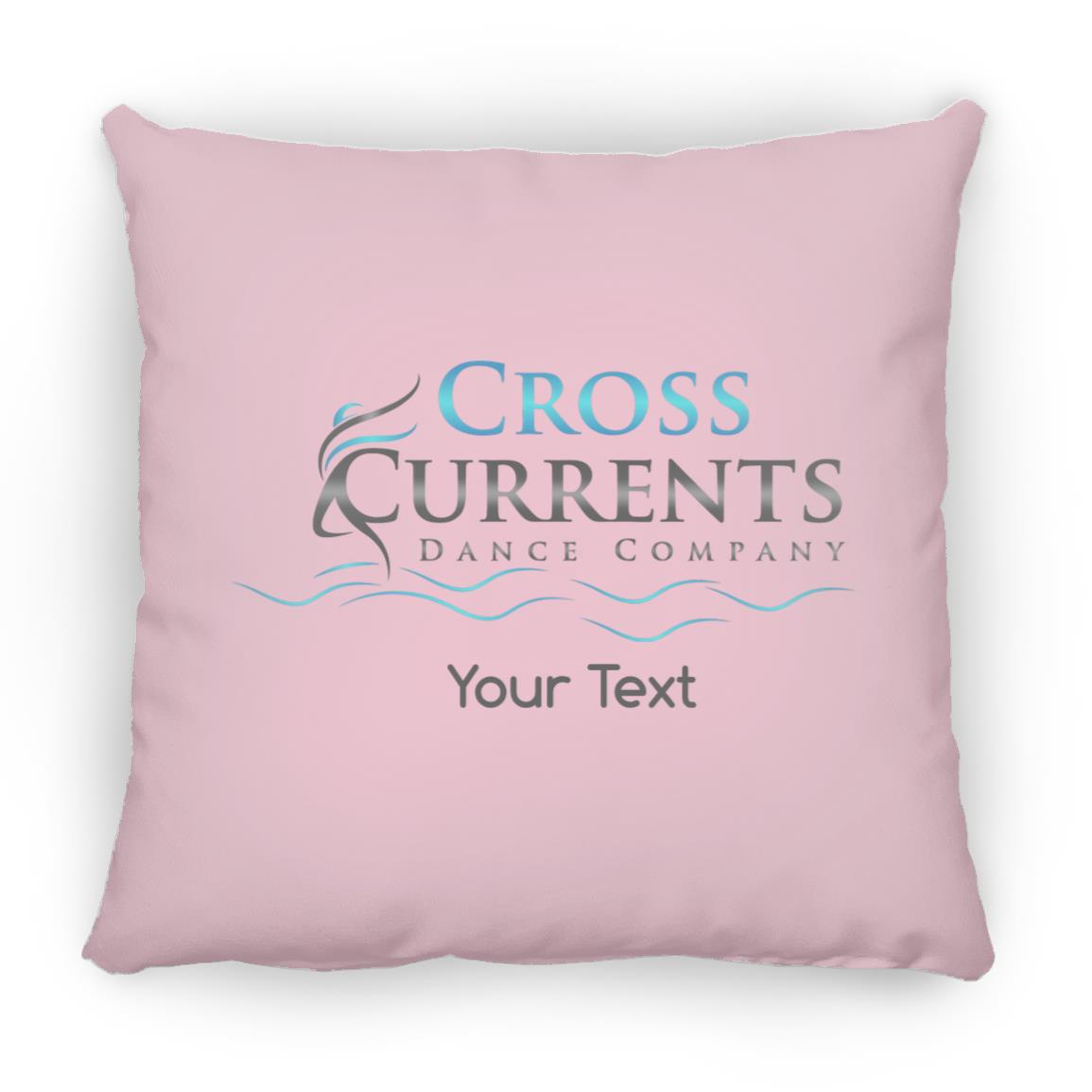 Cross Currents Personalized Small Square Pillow