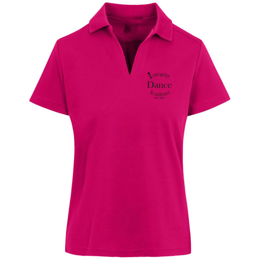 Integrity Dance Academy Personalized CrownLux Womens Plaited Polo