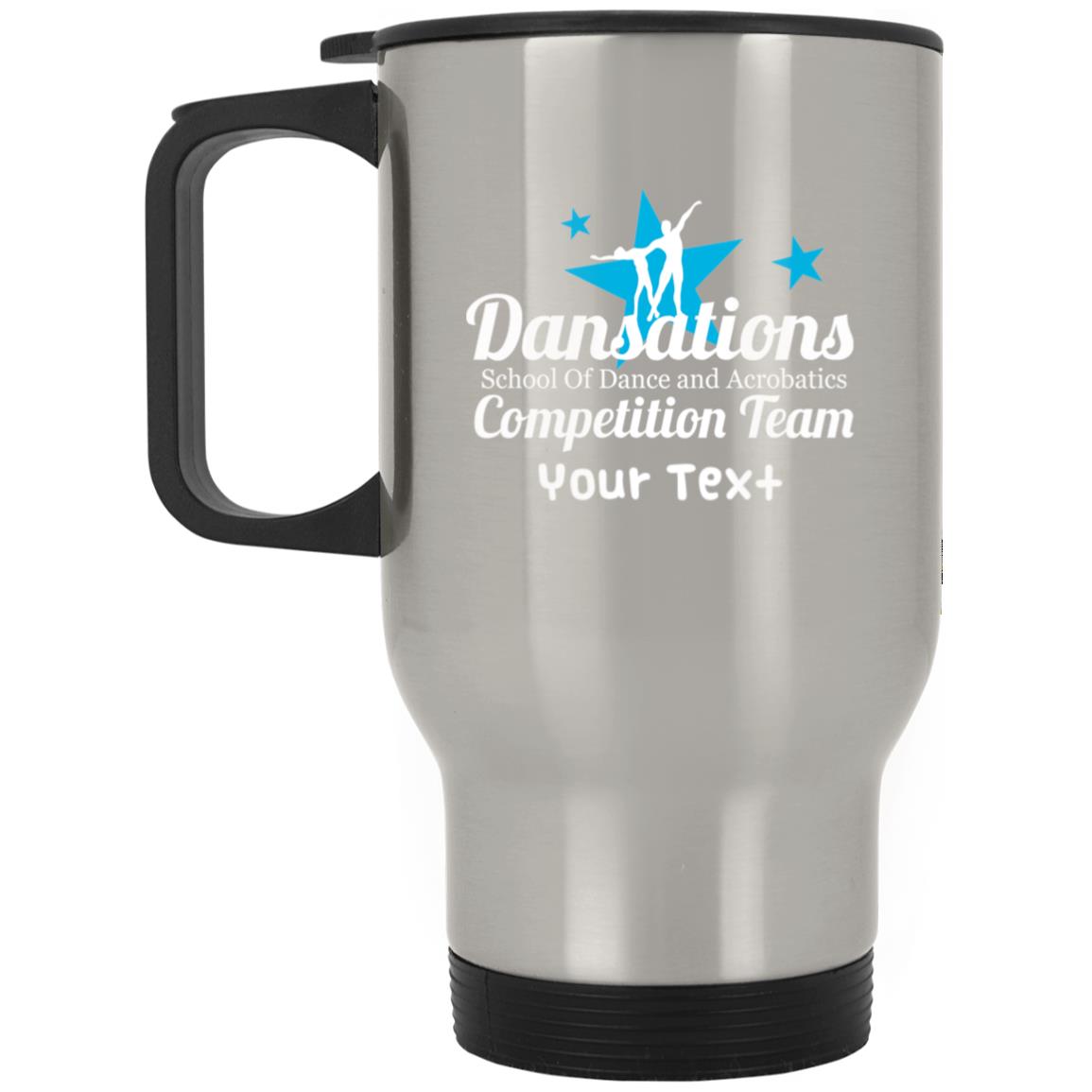 Dansations Competition Team Silver Stainless Travel Mug