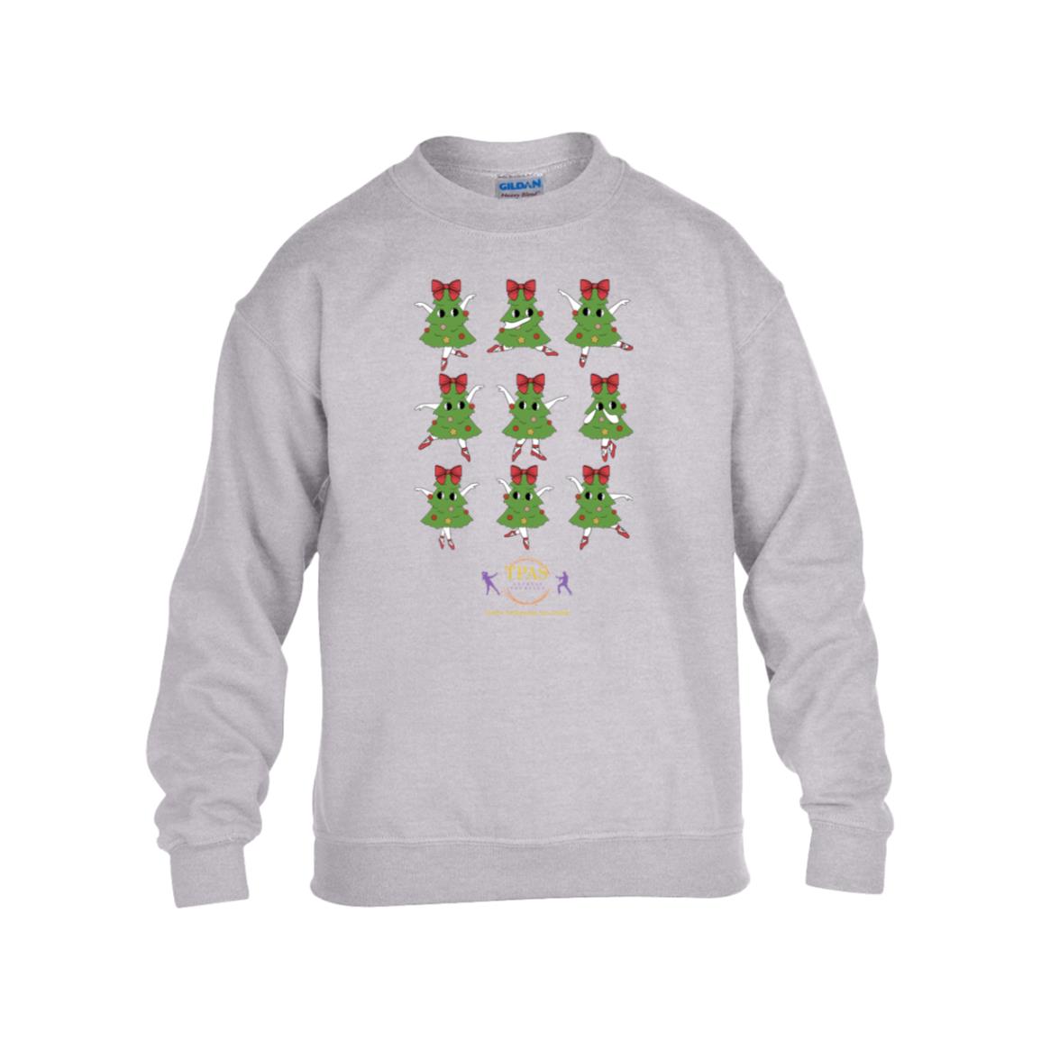 tpas christmas Dancing Trees Youth Heavy Blend Fleece Crew