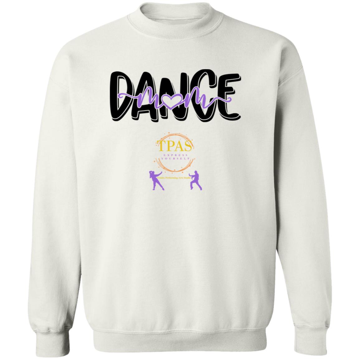 TPAS Dance Mom with Heart Crewneck Pullover Sweatshirt