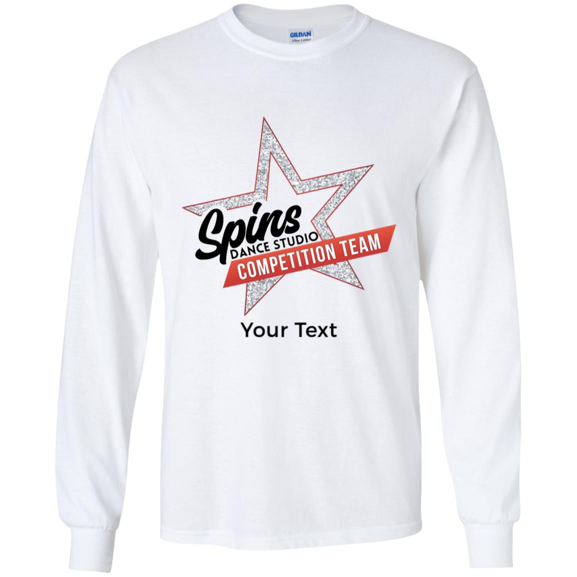 Spins Comp Team Personalized Youth Long Sleeve T-Shirt