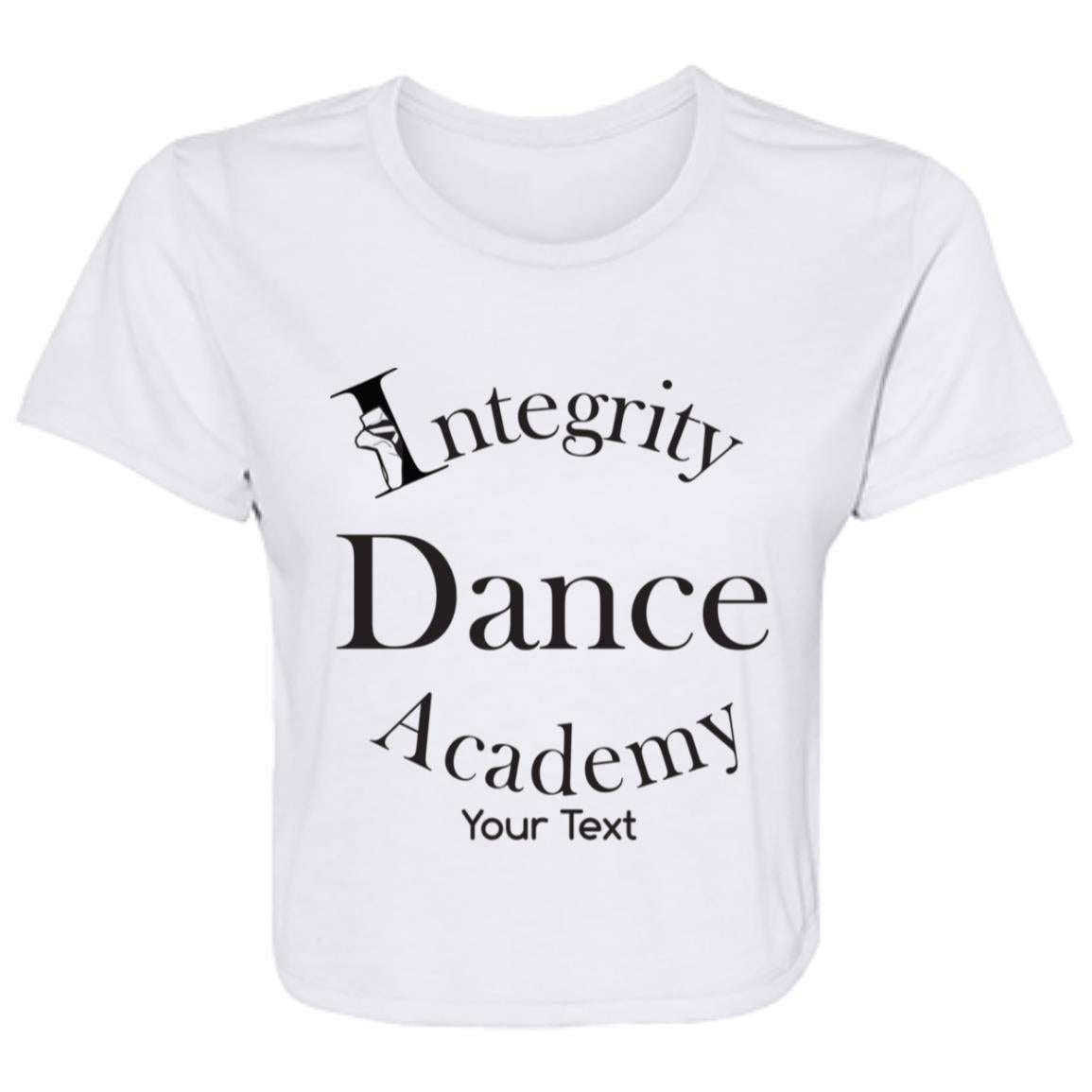 Integrity Dance Academy Personalized Flowy Cropped Tee