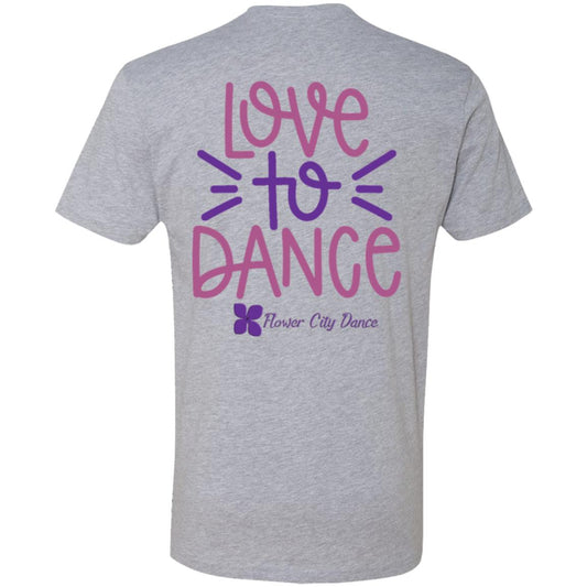 FCD Love To Dance SVG Cut File Premium Short Sleeve T-Shirt