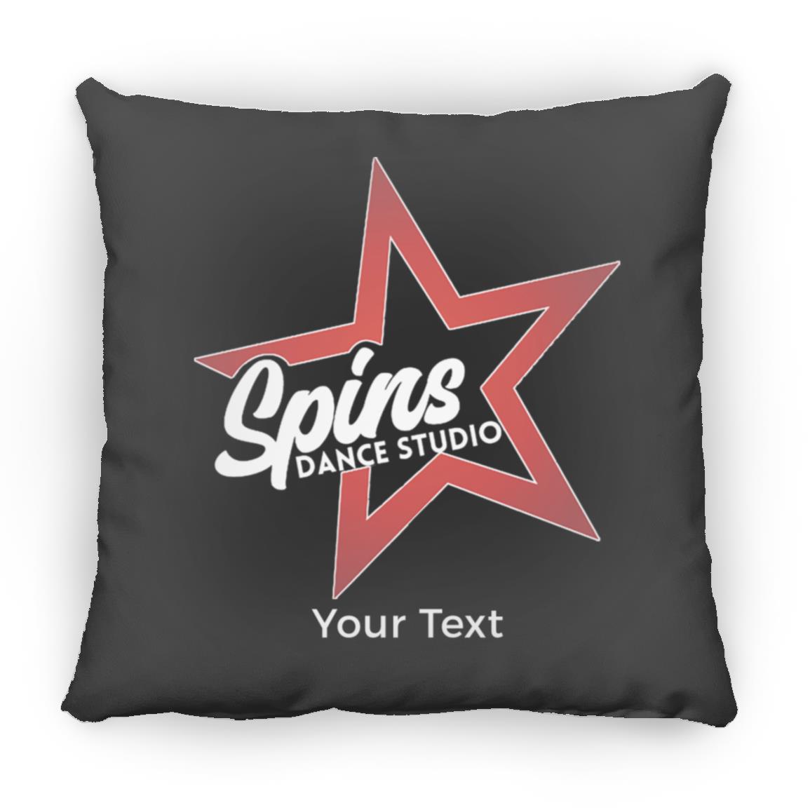 Spins Personalized Medium Square Pillow