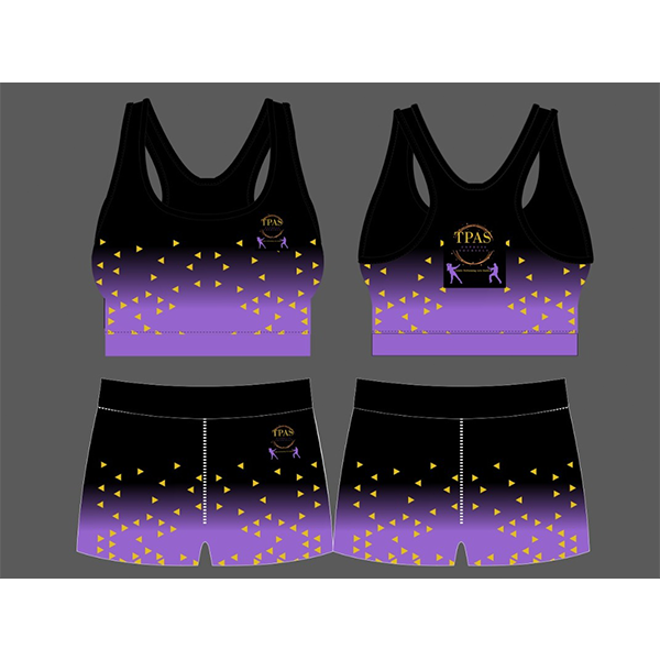 Tpas YOUTH Competition Shorts and Crop Top Set