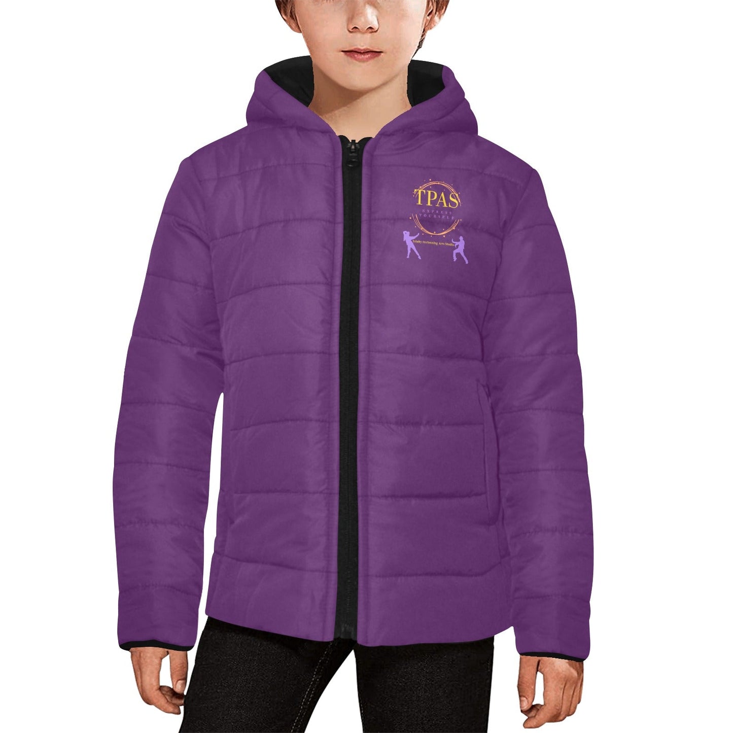 TPAS Kids' Padded Hooded Jacket