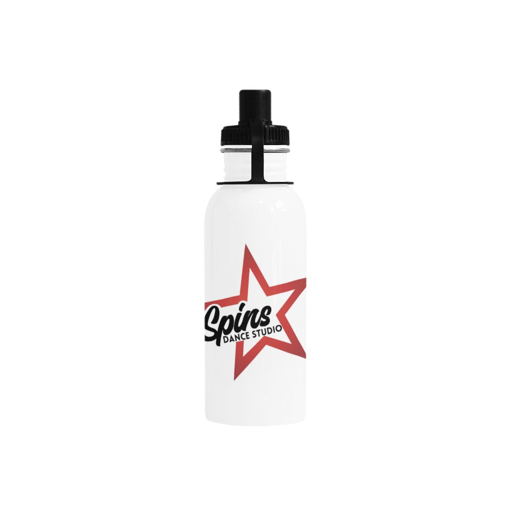 Spins 22oz Water Bottle Classic Sports Bottle (22 Oz)