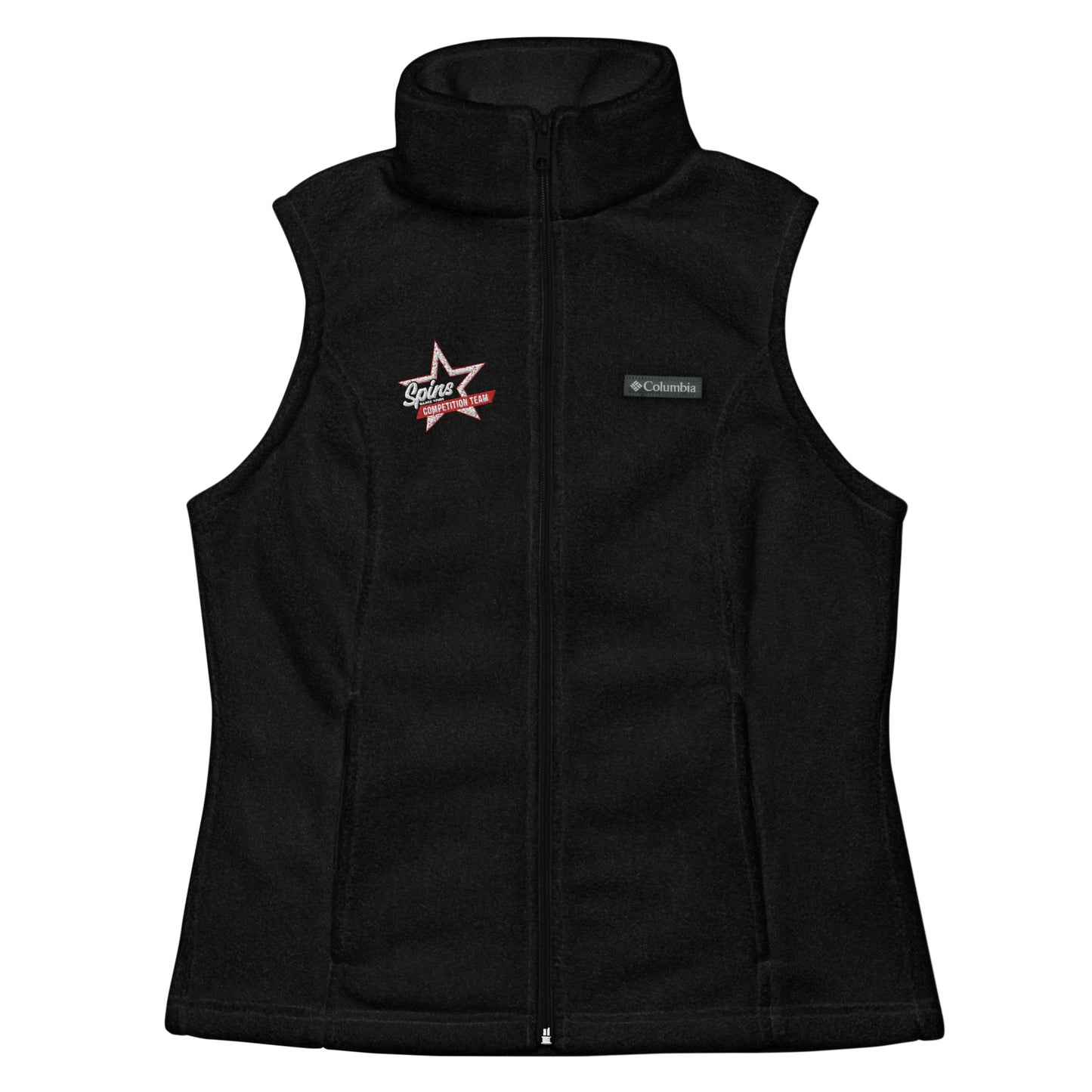 Spins Comp Team embroidered Columbia fleece vest