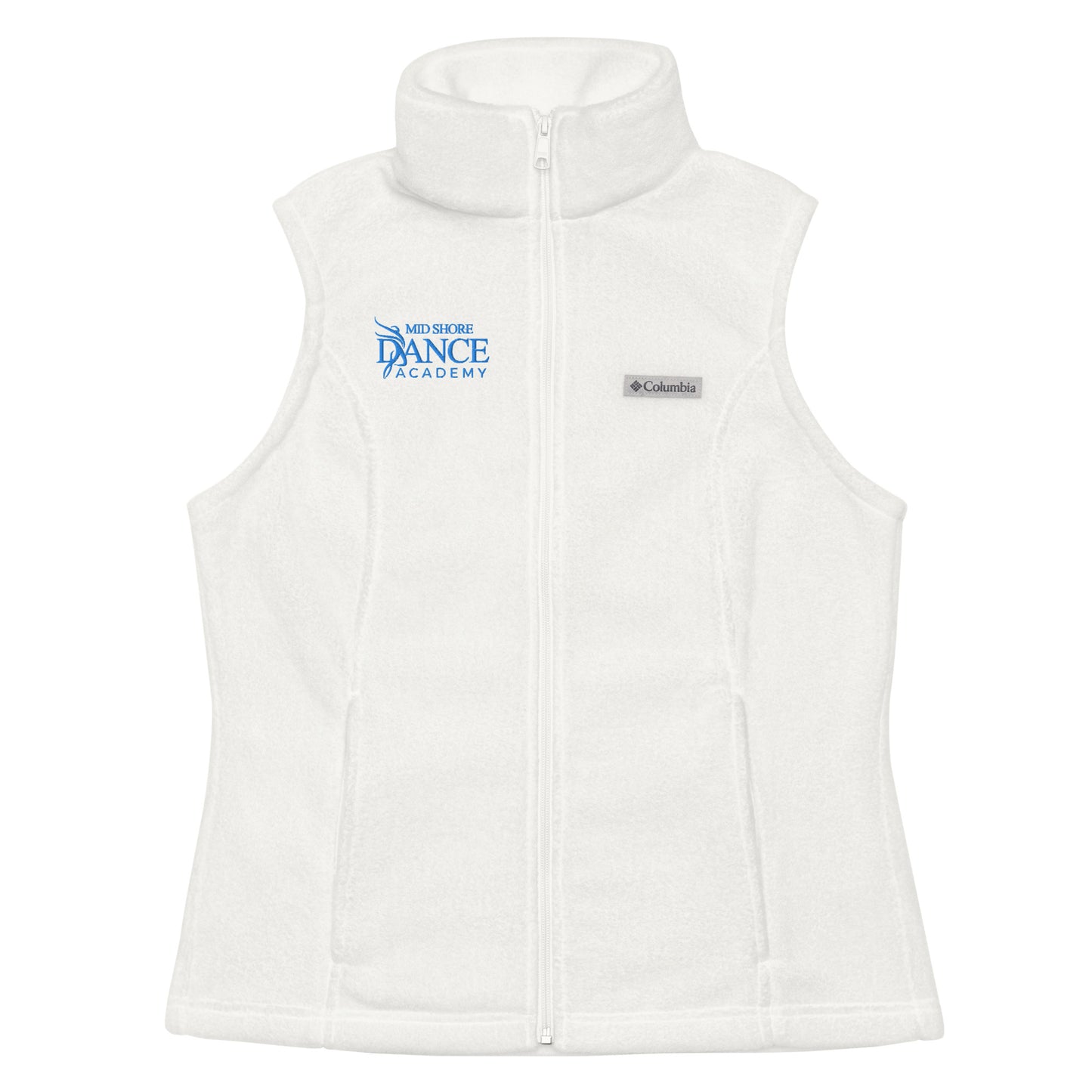 MSDA embroidered Columbia fleece vest