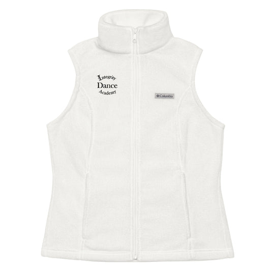 Integrity Dance Academy embroidered Columbia fleece vest